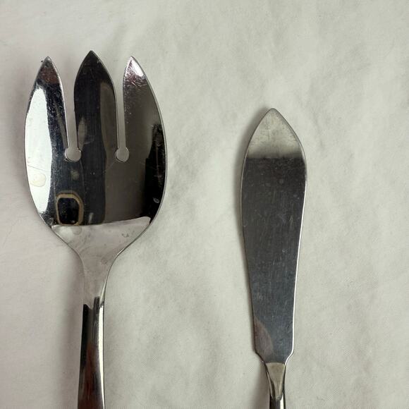 Marcrest VTG Pair Stainless Steel Serving Ford & Cheese Spreader Knife MCM - Picture 4 of 7